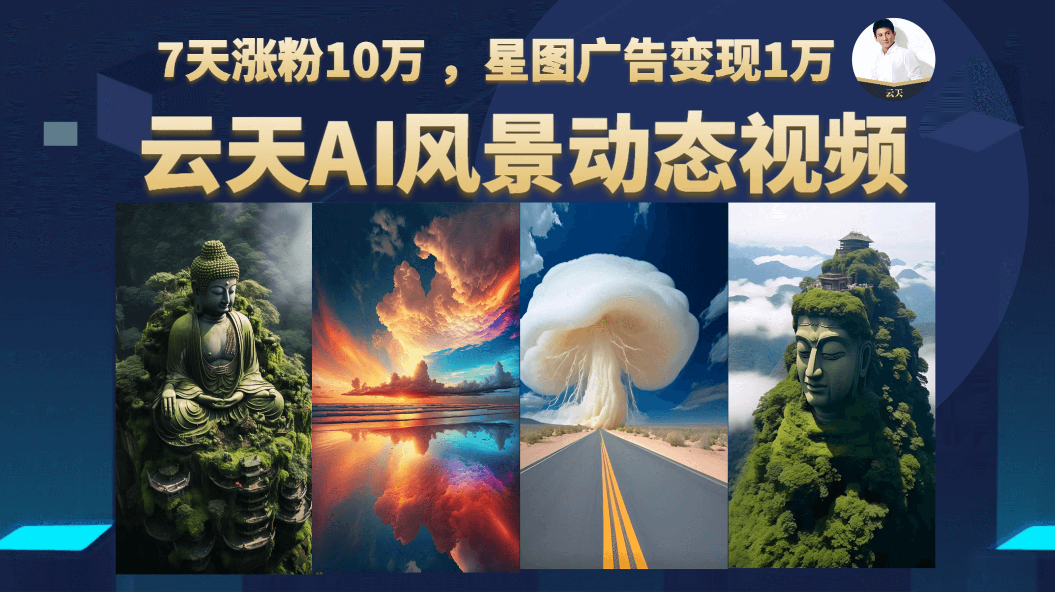图片[1]-（6713期）云天AI风景动图视频制作，更新87节课