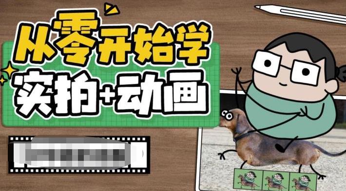 图片[1]-（6570期）从零开始学实拍加动画，实拍加动画创意教程（49节视频课）