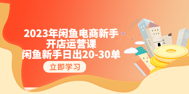 图片[1]-（6471期）2023年闲鱼电商新手开店运营课：闲鱼新手日出20-30单（18节-实战干货）