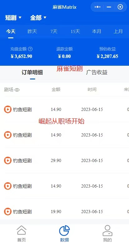 图片[4]-（6349期）市面高端12800米6月短剧玩法(抖音+快手+B站+视频号)日入1000-5000(无水印)