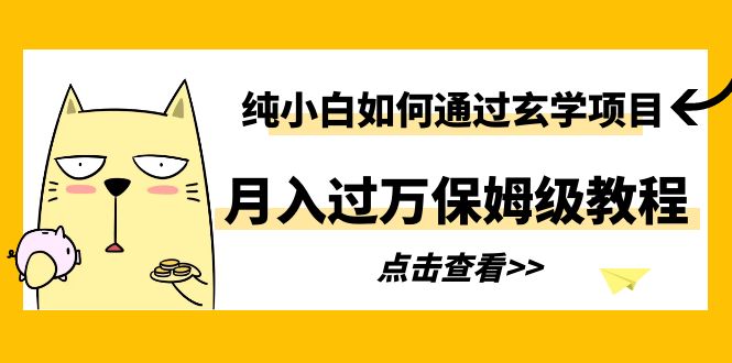 （6185期）纯小白如何通过玄学项目月入过万保姆级教程