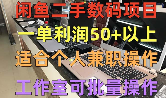图片[1]-（5275期）闲鱼二手数码项目，个人副业低保收入一单50+以上，工作室批量放大操作