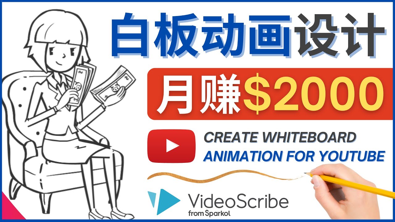 图片[1]-（4341期）创建白板动画（WhiteBoard Animation）YouTube频道，月赚2000美元