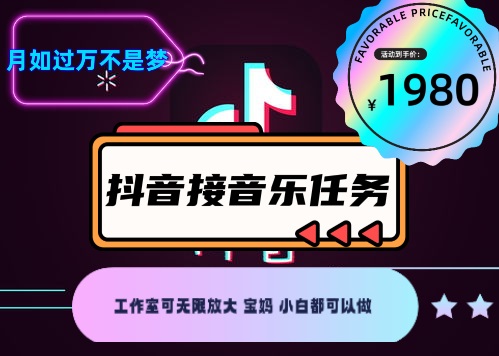 图片[2]-（4043期）外面收费1980抖音音乐接任务赚钱项目【任务渠道+详细教程】