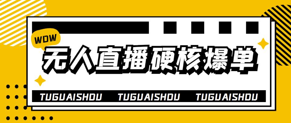 （3980期）大飞无人直播硬核爆单技术，轻松玩转无人直播，暴利躺赚