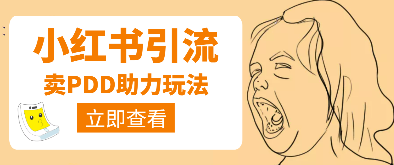 图片[1]-（3890期）利用小红书卖拼多多助力，日赚100+，顺便还能引个流【视频课程】