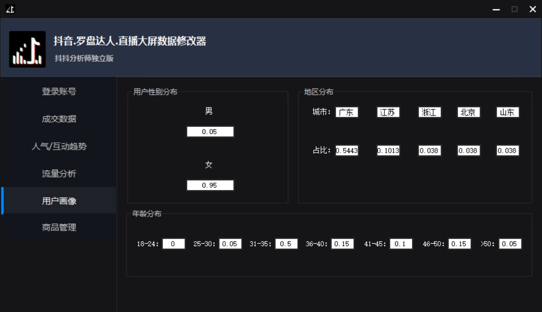图片[7]-（3764期）【抖音必备】抖抖分析师–某音直播大屏修改器 “大佬”神器【脚本+教程】