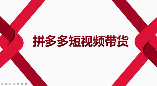 2022风口红利期-拼多多短视频带货，适合新手小白的入门短视频教程