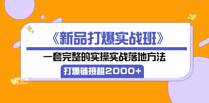 （3704期）《新品打爆实战班》一套完整的实操实战落地方法，打爆链接超2000+（38节课)