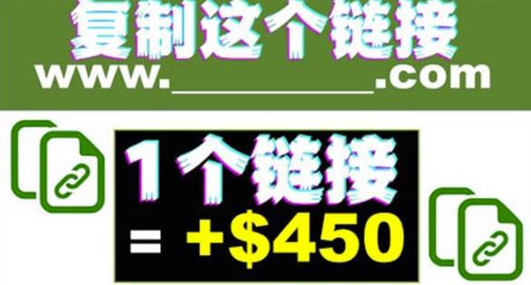 复制链接赚美元，一个链接可赚450+，利用链接点击即可赚钱的项目【视频教程】