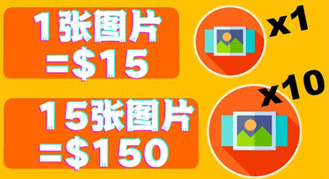 图片[1]-（3561期）分享一个全新的赚钱方式：每幅图片赚$15美元10张图片=150美元！