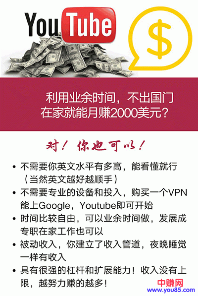 图片[1]-（914期）手把手教你操作youtube日赚70美元（14课视频+文档）无水印