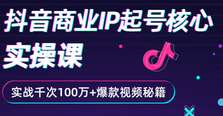 （2336期）抖音爆款商业IP起号核心实操课：带你玩转算法，流量，内容，架构，变现