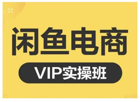 鱼客·闲鱼电商零基础入门到进阶VIP实战课程，帮助你掌握闲鱼电商所需的各项技能