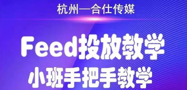 图片[1]-（1749期）合仕传媒Feed投放教学，手把手教学，开车烧钱必须自己会！