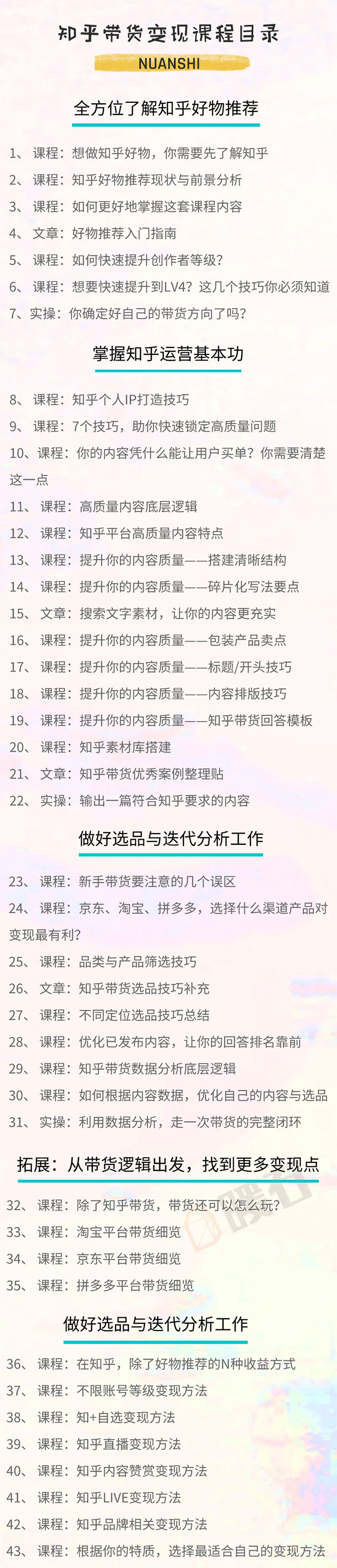 图片[2]-（1594期）暖石·知乎带货变现训练营：教你0成本实现睡后收入，告别拿死工资的生活