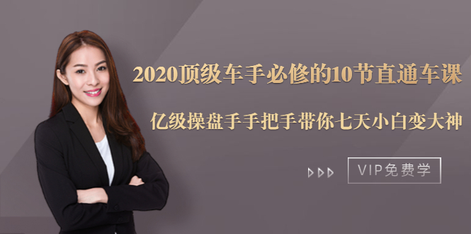 图片[1]-（1482期）2020顶级车手必修的10节直通车课：亿级操盘手手把手带你七天小白变大神