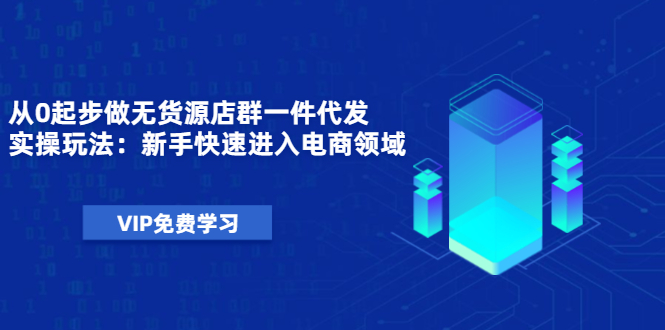 图片[1]-（1471期）从0起步做无货源店群一件代发实操玩法：新手快速进入电商领域（40节视频）