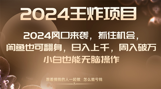 图片[1]-（8401期）2024风口项目来袭，抓住机会，闲鱼也可翻身，日入上千，周入破万，小白...