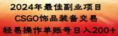 图片[1]-（8941期）2024年最佳副业项目 CSGO饰品装备交易 轻易操作单账号日入200+