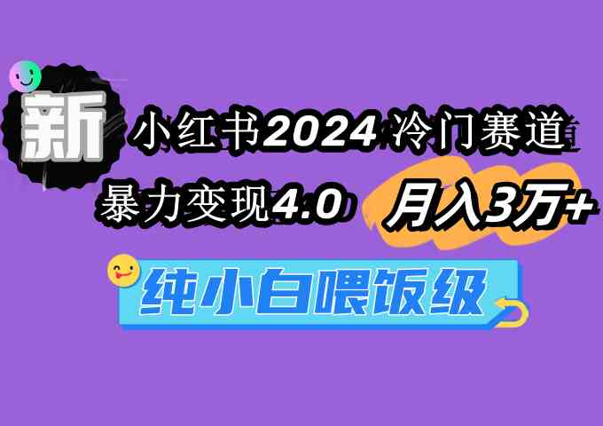 图片[1]-（9134期）小红书2024冷门赛道 月入3万+ 暴力变现4.0 纯小白喂饭级