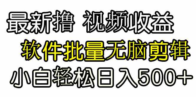 图片[1]-（9569期）发视频撸收益，软件无脑批量剪辑，第一天发第二天就有钱