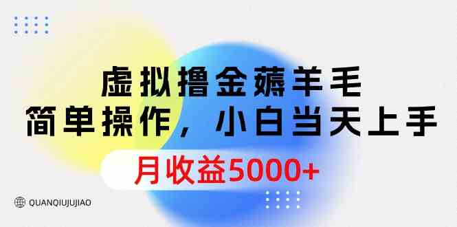 图片[1]-（9864期）虚拟撸金薅羊毛，简单操作，小白当天上手，月收益5000+