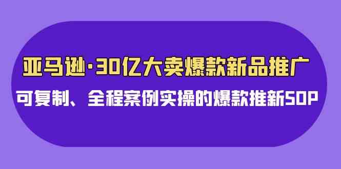 图片[1]-（9944期）亚马逊30亿·大卖爆款新品推广，可复制、全程案例实操的爆款推新SOP