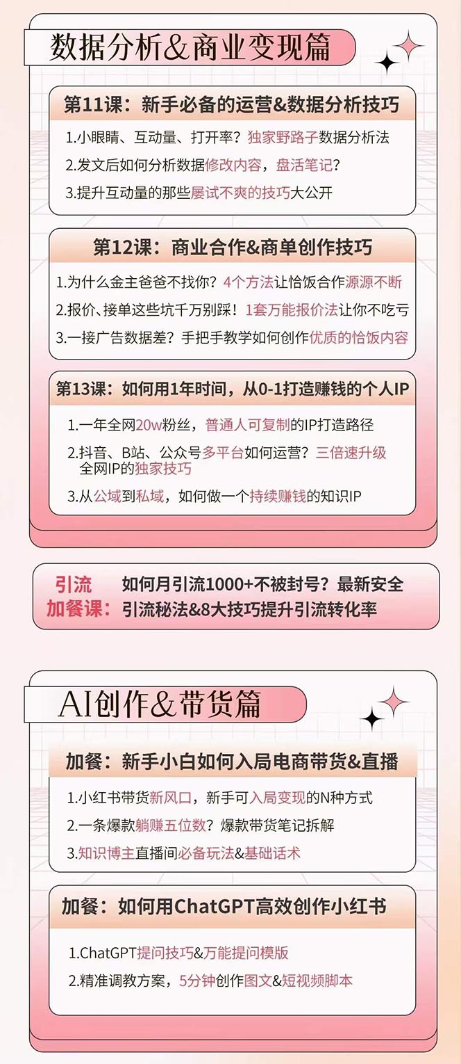 图片[5]-（10666期）小红书特训营12期：从定位 到起号、到变现全路径带你快速打通爆款任督二脉