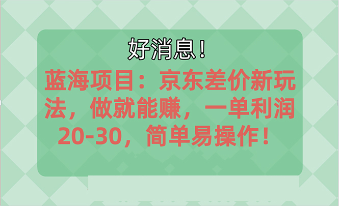 图片[1]-（10989期）越早知道越能赚到钱的蓝海项目：京东大平台操作，一单利润20-30，简单…