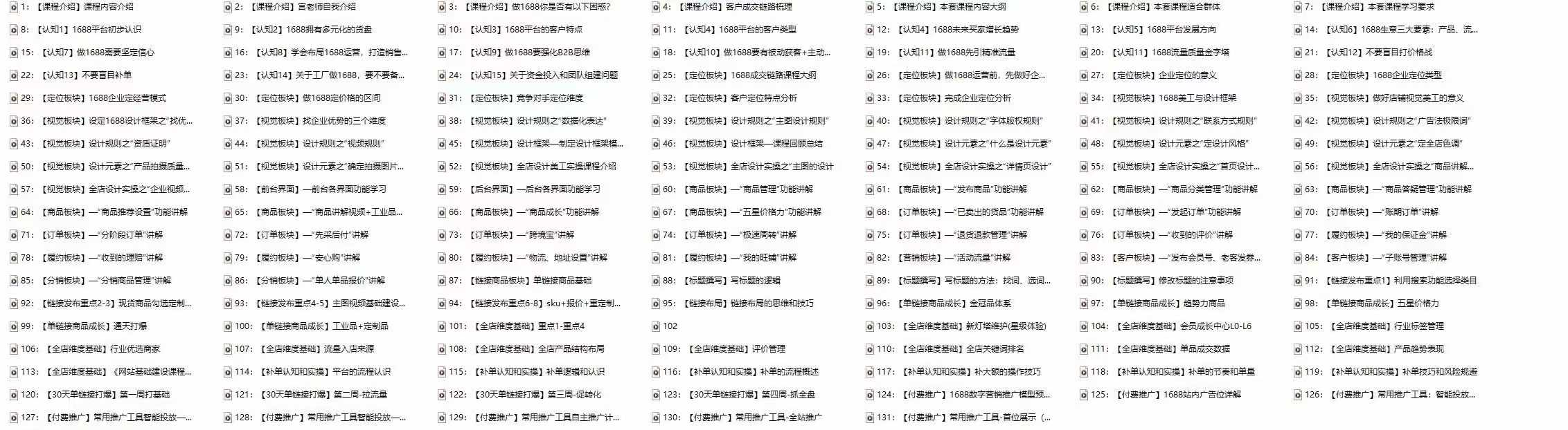 图片[3]-（11857期）1688最新实战运营  0基础学会1688实战运营，电商年入百万不是梦-131节
