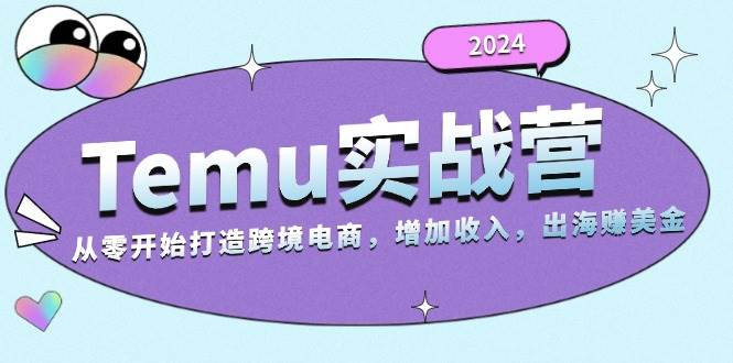 图片[1]-（13266期）2024Temu实战营：从零开始打造跨境电商，增加收入，出海赚美金