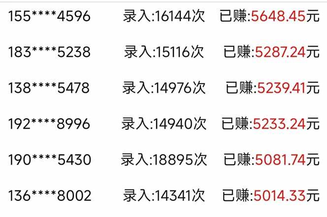 图片[2]-（14540期）信息录入，几秒一单，只需一部手机，小白轻松上手，日入500＋