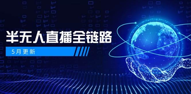 图片[1]-（14787期）5月更新-半无人直播全链路：AI数字人+千川截流实战，女装选品与防违规…