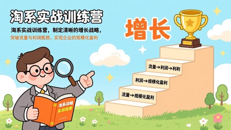 (17325期)淘系实战训练营(更新),制定清晰的增长战略,突破流量与利润瓶颈,实现企业的规模化盈利-逐风项目库