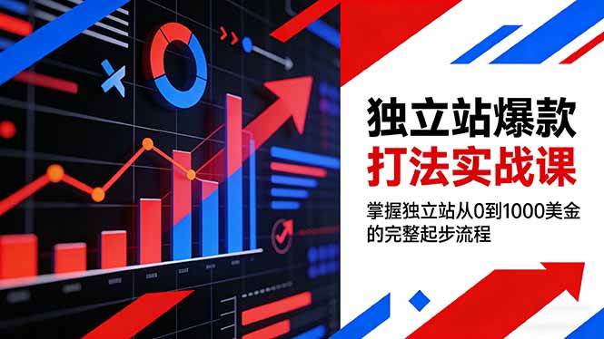 （17322期）独立站爆款打法实战课，掌握独立站从0到1000美金的完整起步流程-逐风项目库