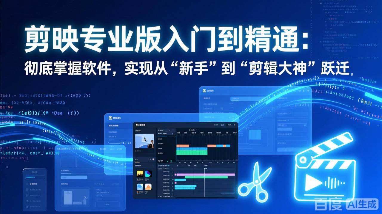 图片[1]-（17321期）剪映专业版入门到精通：彻底掌握软件，实现从“新手”到“剪辑大神”跃迁