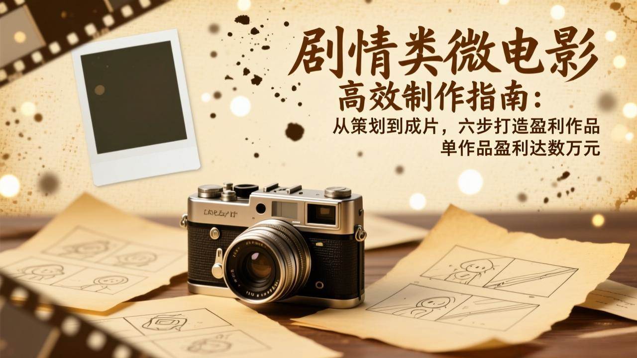 图片[1]-（17086期）剧情类微电影高效制作指南：从策划到成片，六步打造盈利作品，单作品盈利达数万元
