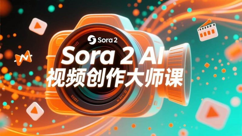 （17081期）如何利用Sora 2创建流行AI人工智能视频大师班教程：掌握创作全流程，产出百万播放内容-逐风项目库