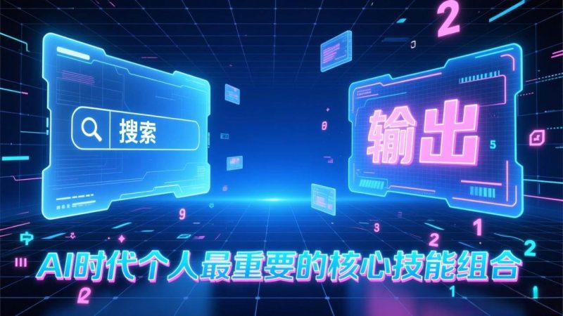 （17074期）付费文章：AI时代个人最重要的核心技能组合：“输出能力”和“搜索能力”-逐风项目库