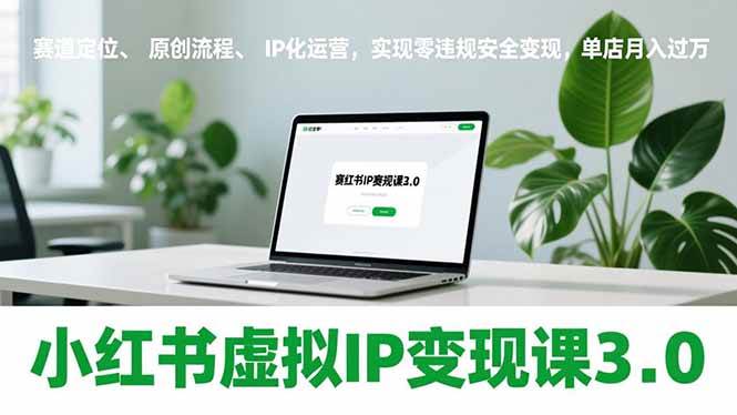 (17029期)小红书虚拟IP变现课3.0,赛道定位、原创流程、IP化运营,实现零违规安全变现,单店月入过万-逐风项目库
